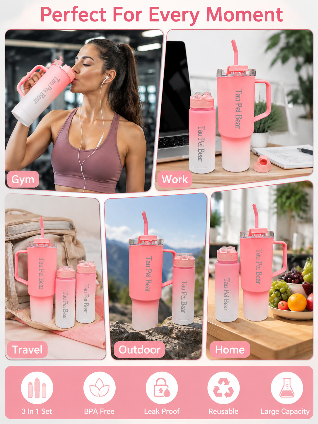 Tumbler 3-bottle set